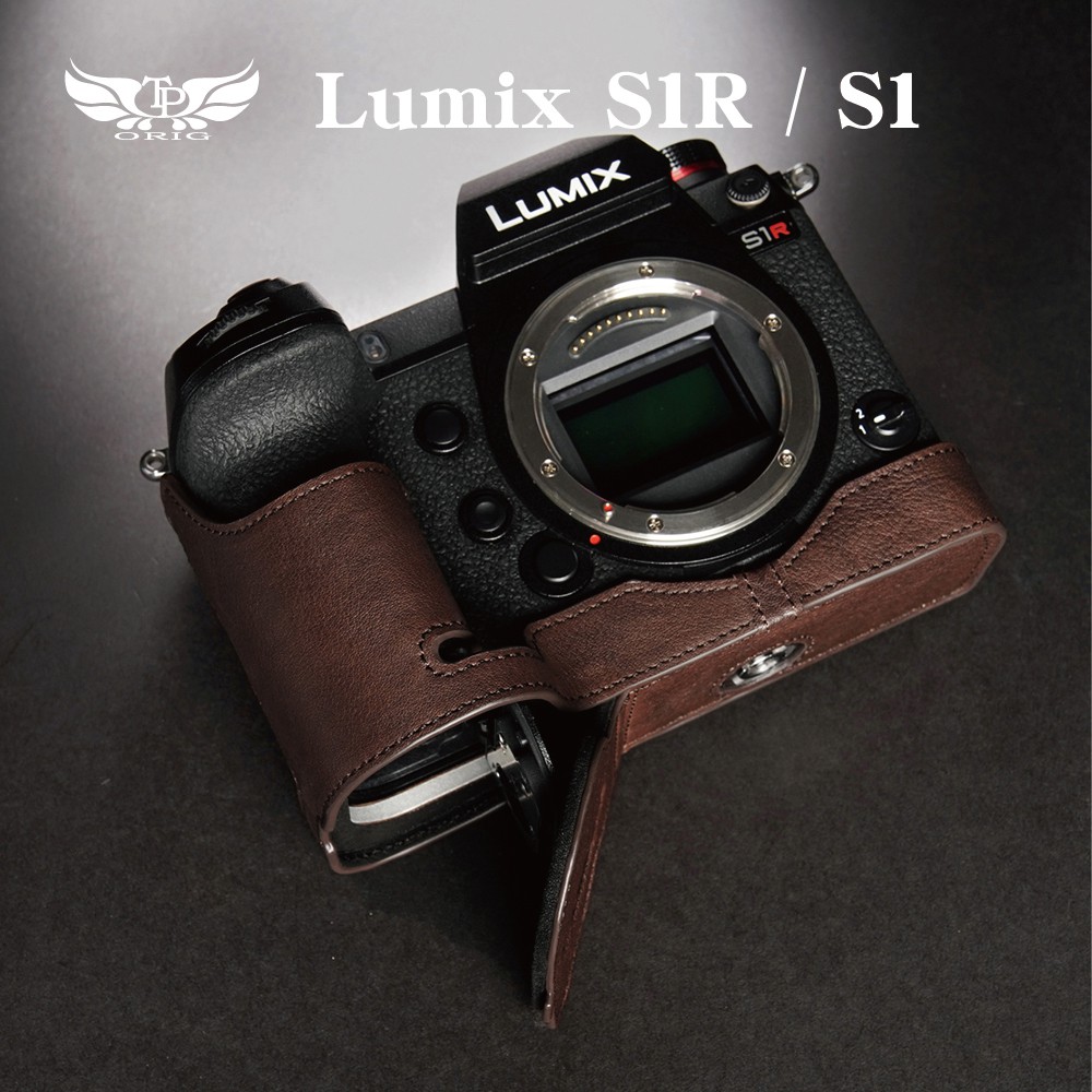 【TP ORIG】相機皮套  適用於  Panasonic Lumix S1R / S1   專用 快拆電池
