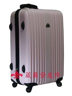 【葳爾登】21吋Bear Box輕硬殼旅行箱防水360度行李箱耐用超輕耐操登機箱bb直紋21吋粉紅色