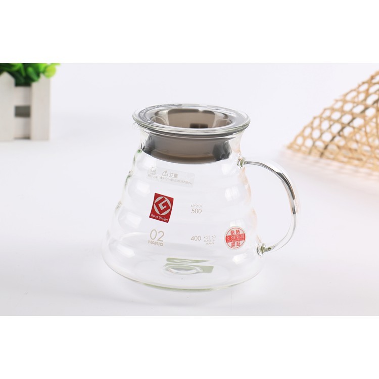 日本HARIO V60雲朵咖啡壺 耐熱玻璃壺 360ml 600ml 800ml 三款任選