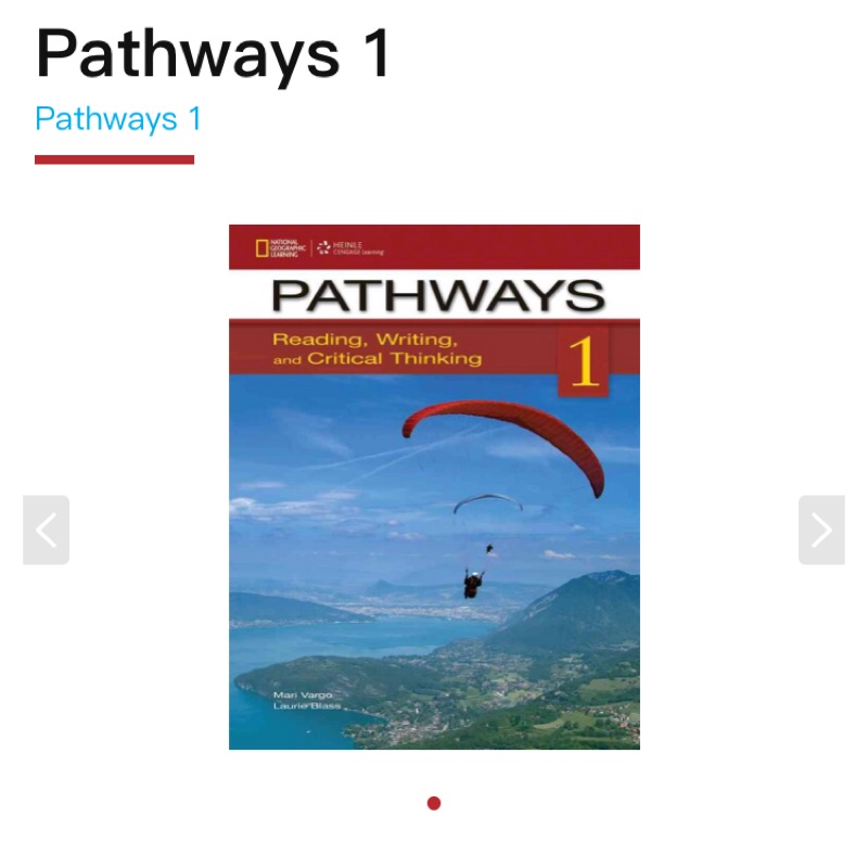 pathways 1 大學用書 原文英文課本