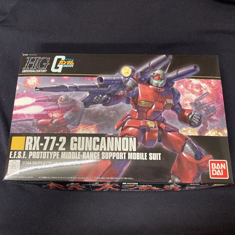 HGUC RX-77-2 guncannon 鋼加農 HG rx77 鋼彈 bandai