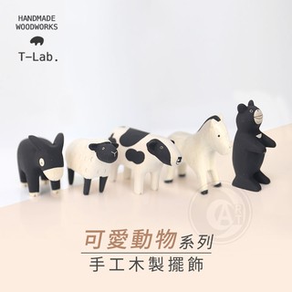 T-Lab日本 手工木製小擺飾 悠哉動物園 可愛動物系列 單個 『ART小舖』