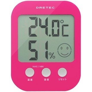DRETEC(日本 多利可) O-230PK 電子溫濕度計(台)(徠福代理)