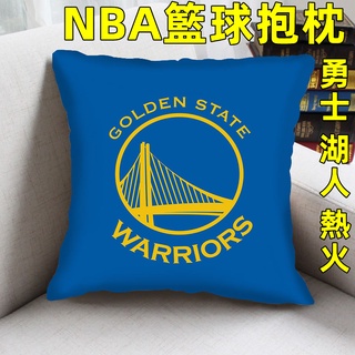 NBA抱枕周邊 籃球隊伍標志 勇士隊 洛杉磯湖人隊 抱枕 靠墊 男生禮物 沙發靠枕 球星周邊抱枕 球隊抱枕 勇士隊抱枕