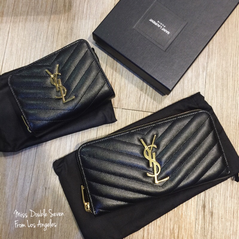 YSL 皮夾 SAINT LAURENT 聖羅蘭 經典款長夾 短夾 現貨+預購