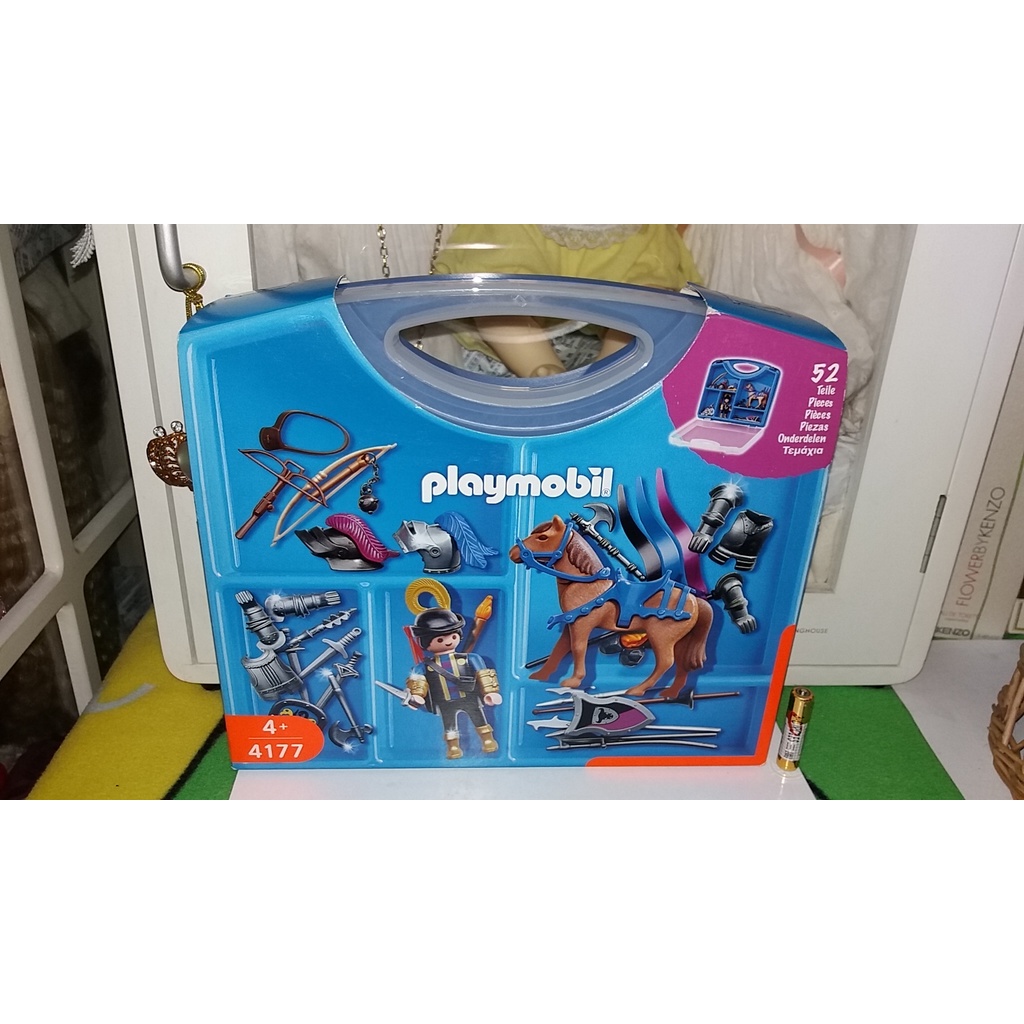 摩比人 playmobil #4177 騎士/武士 手提盒