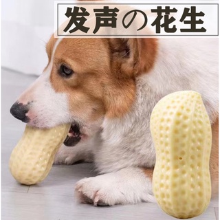 寵物發聲玩具 花生磨牙發聲耐咬玩具