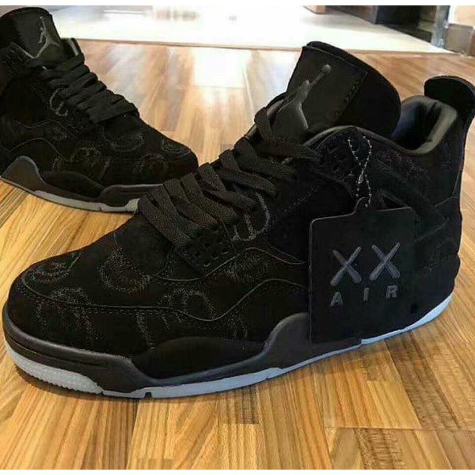 air jordan 4 kaws black