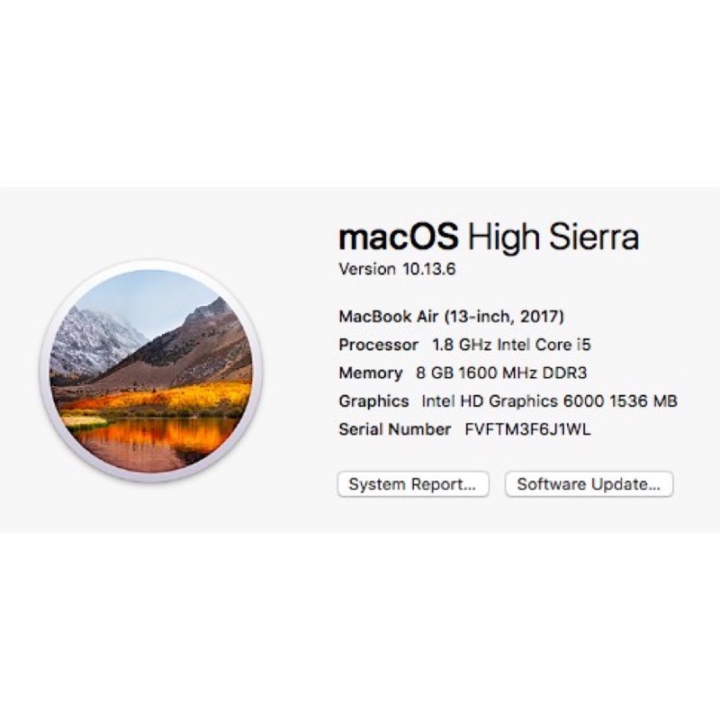 MacBook Air 13吋 Intel Core i5, 256GB 8G  2018.02 購入