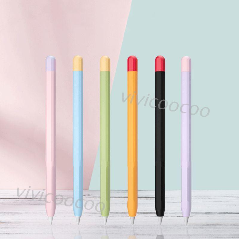 Vivi 適用於 Apple Pencil 2 盒矽膠套通用彩色 IPad Pencil 2 盒