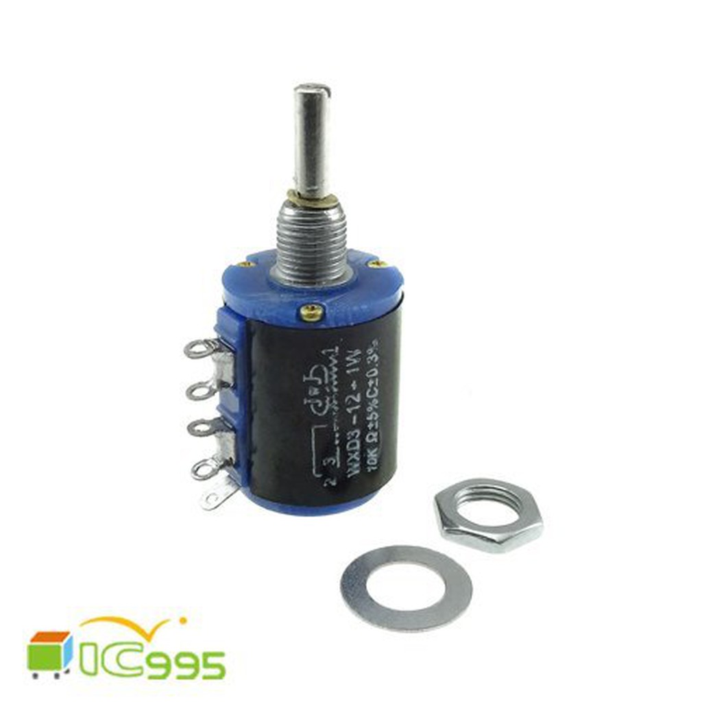 Ic995 Vr 可調電阻wxd 3 12 1w 10k 多圈線繞可變電阻電阻全新品壹包1入 7824 蝦皮購物