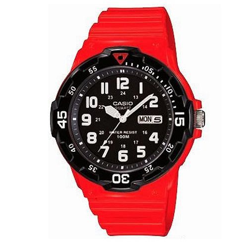 【CASIO】潛水設計運動指針錶-紅(MRW-200HC-4B)正版宏崑公司貨
