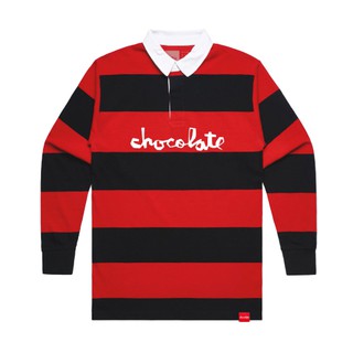 Chocolate Chunk Striped Rugby 長袖Polo衫《 Jimi 》