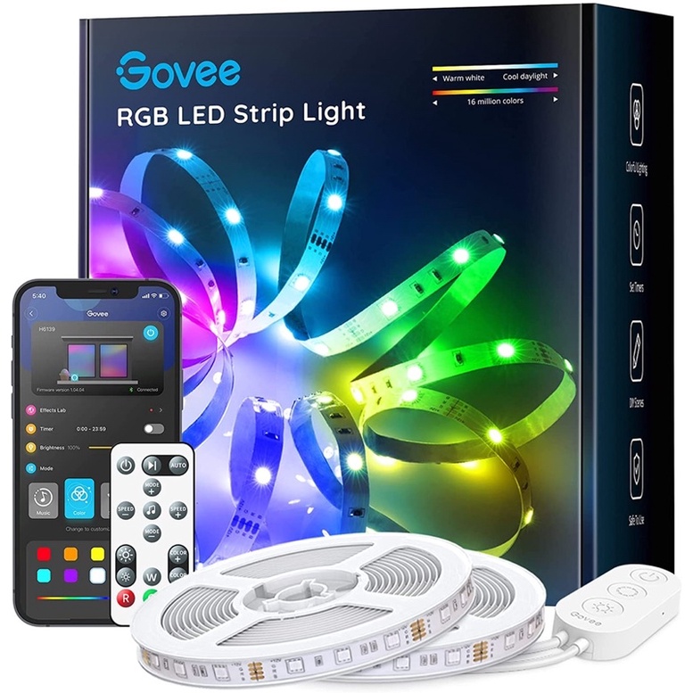 Govee 智慧 LED 條燈  ( 5 / 10公尺)，支援Govee App