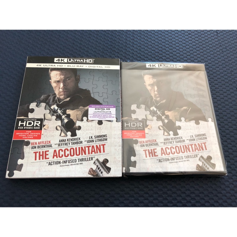 會計師 The Accountant 4K UHD + 藍光BD 雙碟限定版(繁中字幕）