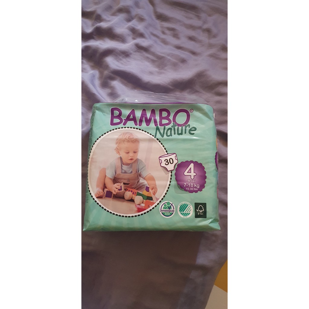 BAMBO 伴寶樂 自然系列 嬰兒紙尿褲 尿布 4號