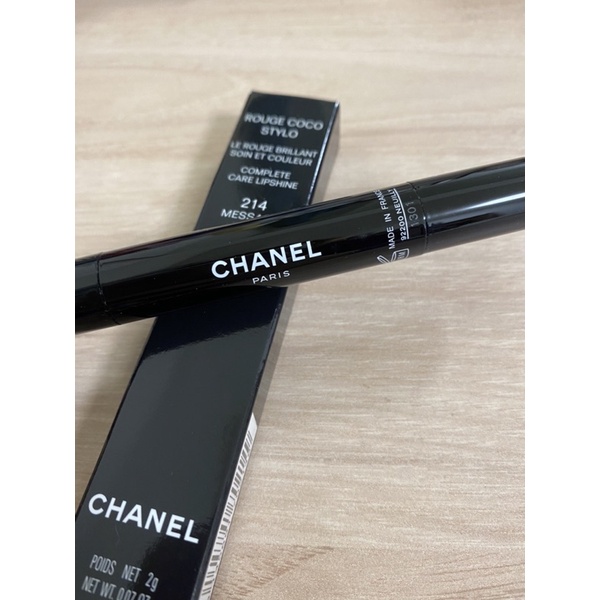 Chanel rouge coco 精萃釉色唇筆 #214唇膏筆/二手近新