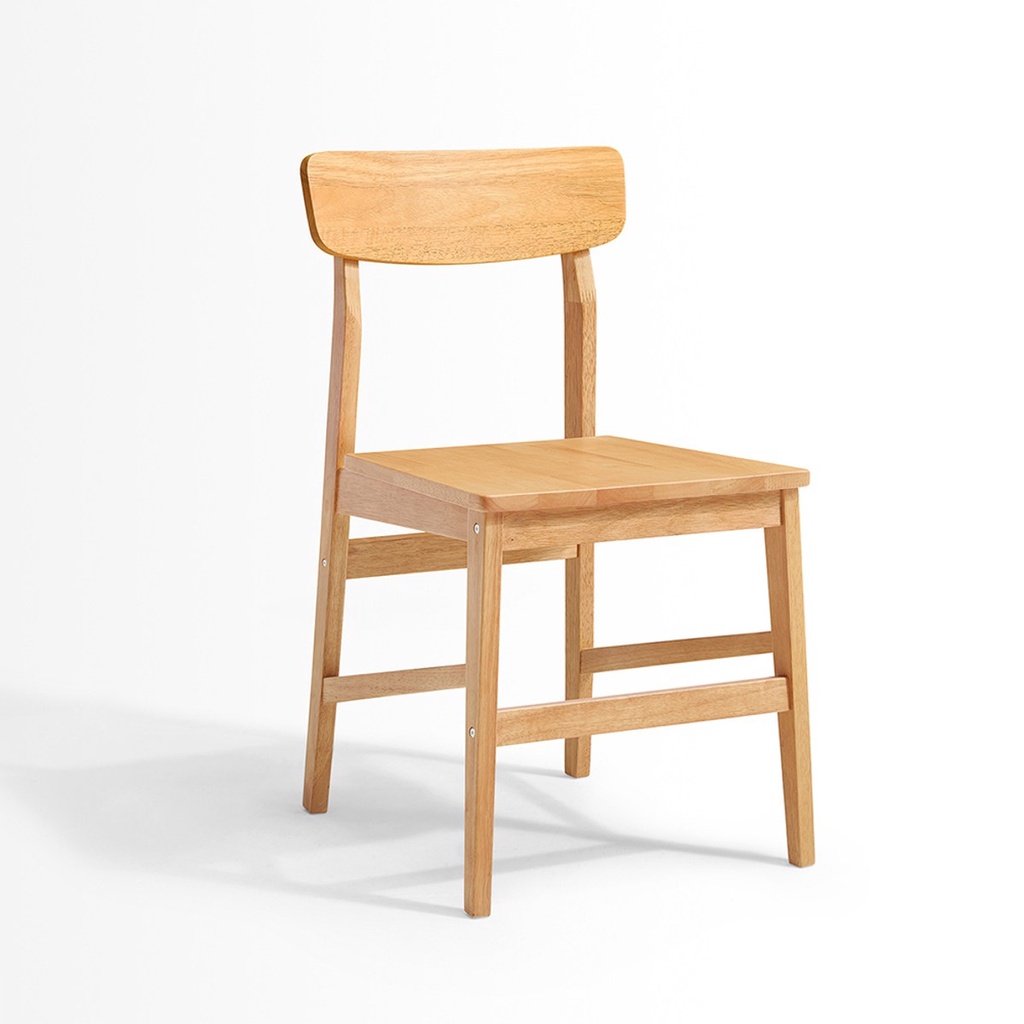 【hoi! 好好生活】林氏木業現代簡約實木原木色餐椅 LS003S2-C-兩入/DIY商品