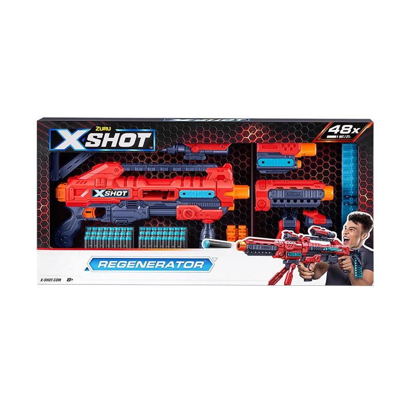 【W先生】X-SHOT 赤火系列 焰皇 自由模組 狙擊槍 NERF 子彈可用 軟彈槍 ZU04023
