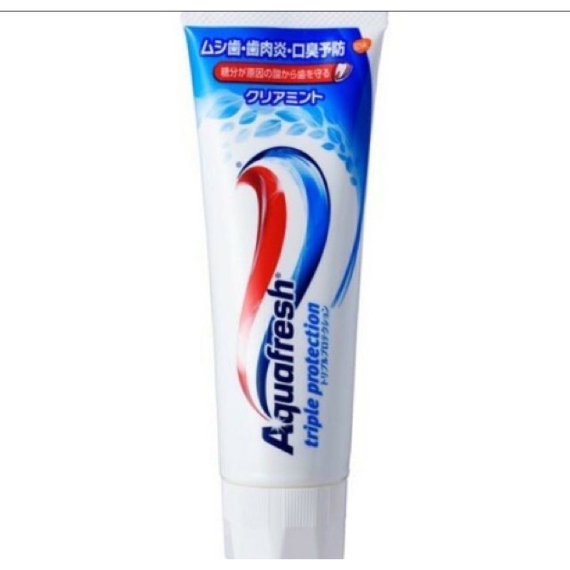 日本Aquafresh 全效護理三色牙膏１４０ｇ