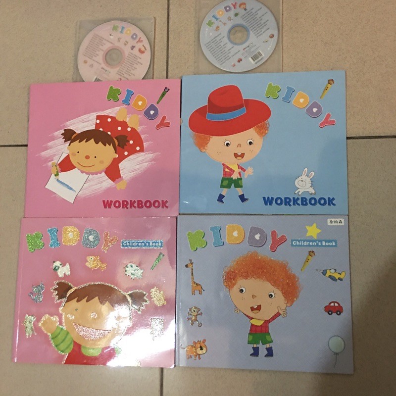 二手KIDDY children's Book+Word Book 美樂蒂美語，幼稚園幼童英語學習書附CD2張，台北面交