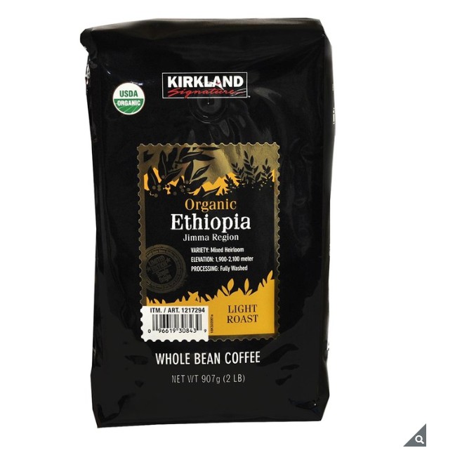 #1217294💗好市多線上代購💗(宅配運送) 科克蘭 有機衣索匹亞咖啡豆 907 公克