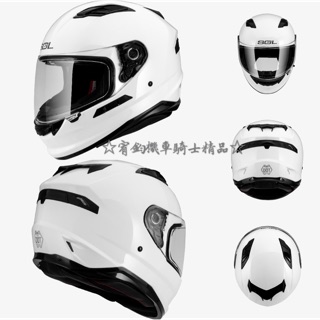 ☆宥鈞機車騎士精品☆ SF-6 SOL SF-6 SF6 全罩帽 雙鏡片透氣帽 素白色