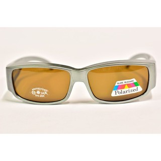e視網眼鏡 WPM9419-亮銀框(可內戴近視眼鏡或老花眼鏡 )強化偏光水銀太陽眼鏡檢驗合格