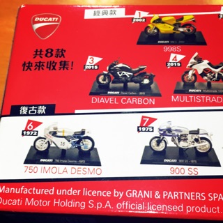 杜卡迪1:24經典重型機車模型車