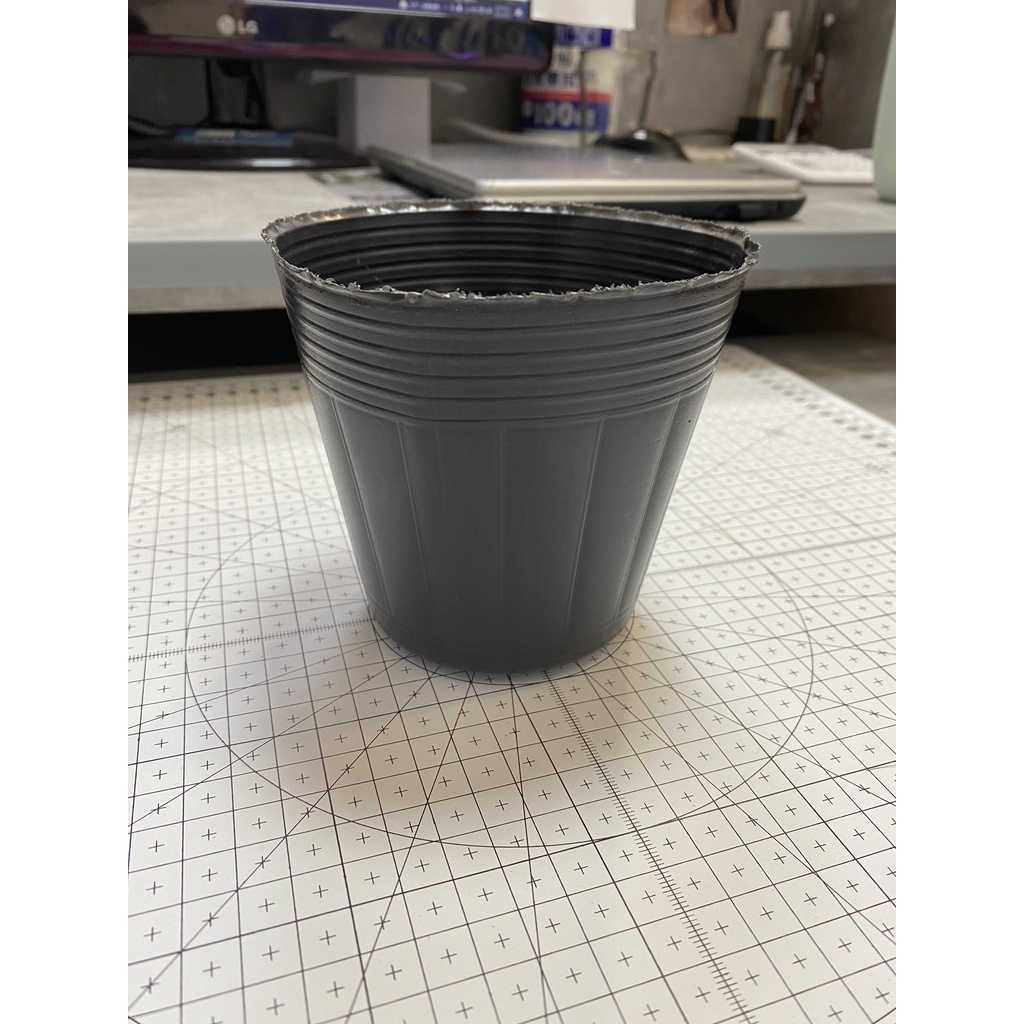 MJ植材工作室-塑膠黑軟盆 菜盆 花盆