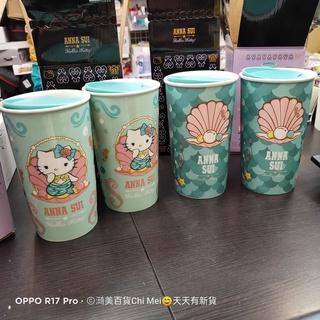 201*HELLO KITTY 三美聯名 雙層陶瓷隨行杯 陶瓷杯 隨行杯 杯子 ANNA SUI KITTY 跨界聯名