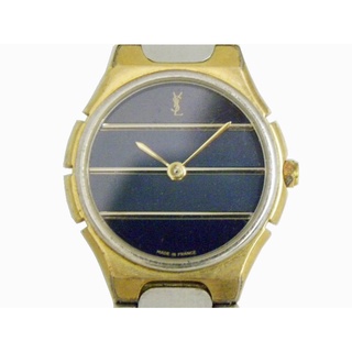 [專業模型] 女錶 [YSL 93789] YSL 聖羅蘭 石英女錶[灰+藍色面]時尚錶