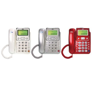 SAMPO 聲寶 來電顯示有線電話機 HT-W901L（白、紅、銀） HTW901L