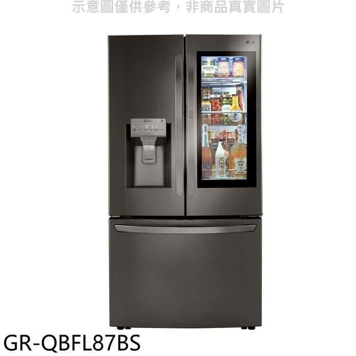 LG樂金【GR-QBFL87BS】821公升敲敲看門中門對開自動製冰門外取冰取水星夜黑冰箱