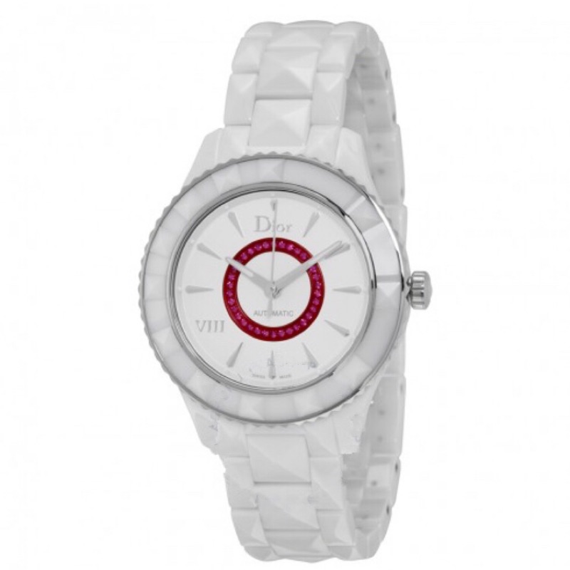Dior VIII白色錶盤陶瓷女士手錶