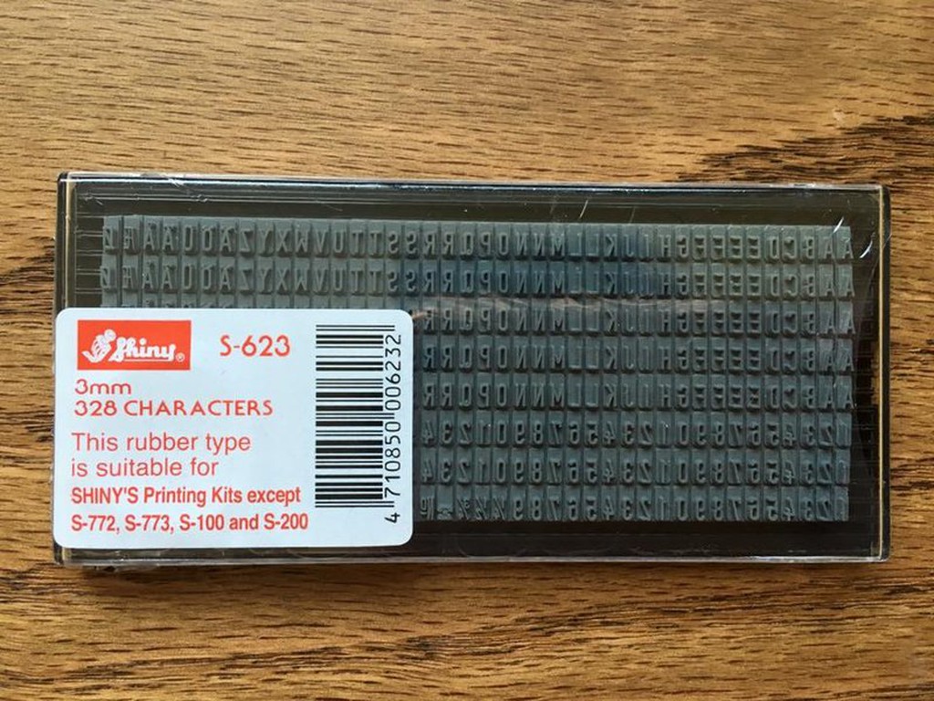 手作周邊：新力DIY印章0.3字盤 Extra Rubber Type Plate S-623