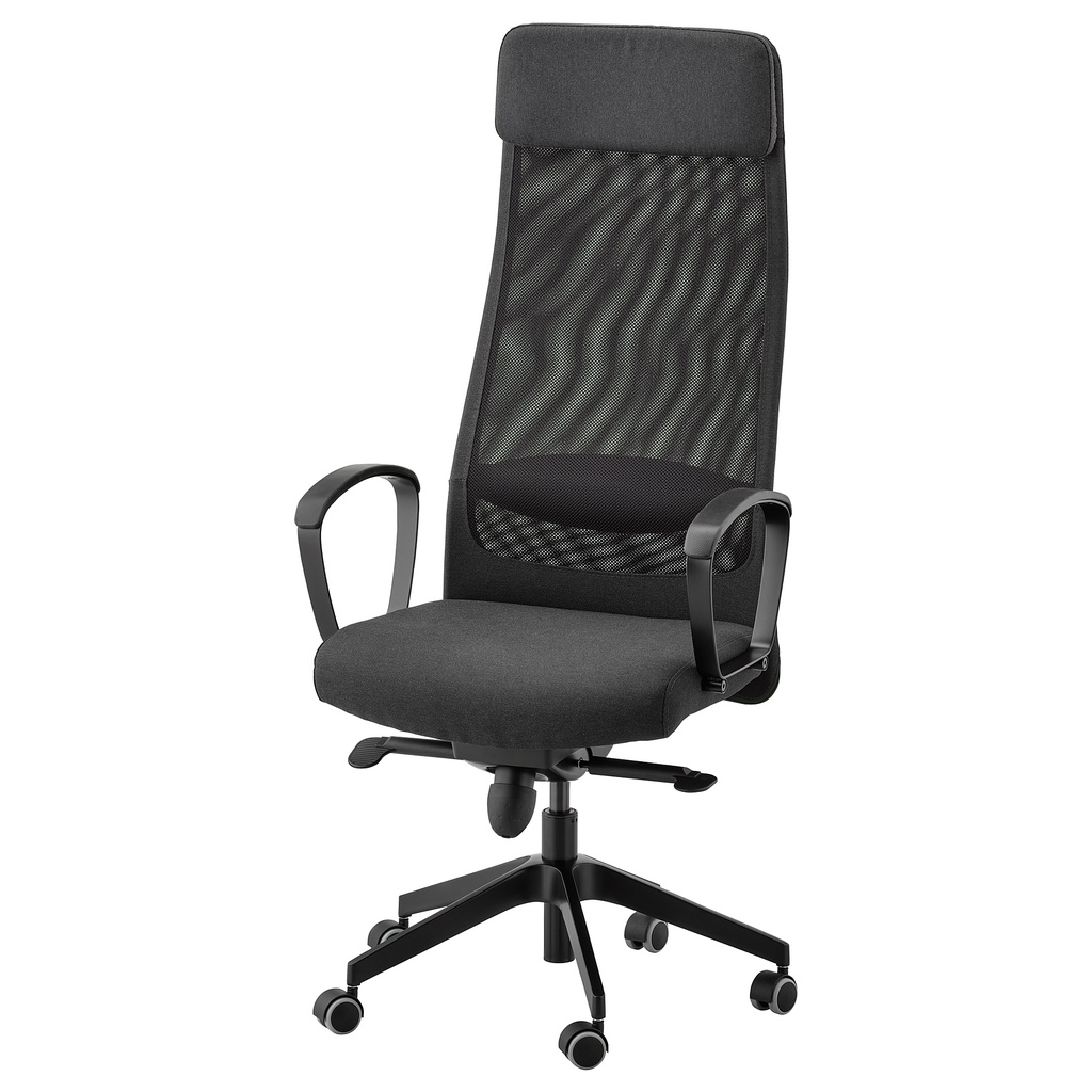 北歐工業LOFT風格IKEA宜家MARKUS辦公椅扶手椅旋轉椅電腦椅工作椅/深灰/二手八成新/原$5790特$3580