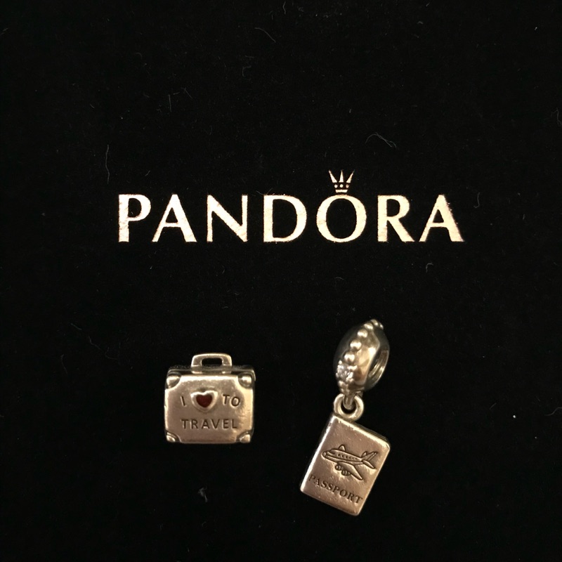 （二手）Pandora 潘朵拉 航空限定版 行李箱&amp;護照