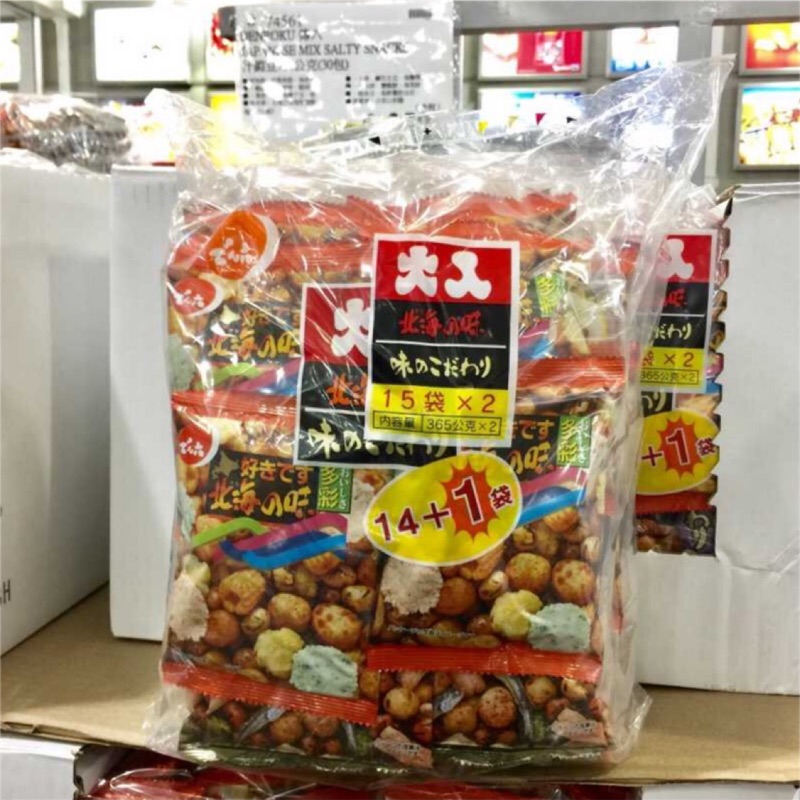 Costco 好市多代購 日本🇯🇵Denroku 傳六什錦豆/ 傳六辣味什錦豆 730公克*30包 米果