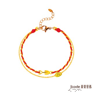 J'code真愛密碼 大甲媽好孕鏟子黃金編織手鍊-雙鍊款 (現貨+預購)