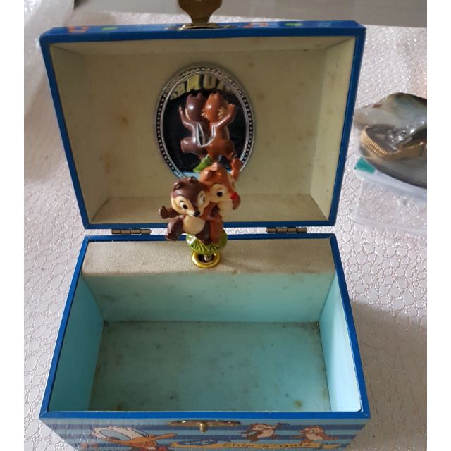 迪士尼花栗鼠 奇奇蒂蒂音樂盒/珠寶盒