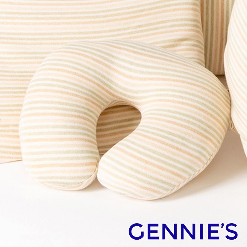 二手 【Gennies 奇妮】智能恆溫抗菌嬰兒頸枕-原棉 呵護寶寶頸椎 嬰幼兒寢具 百貨專櫃品牌