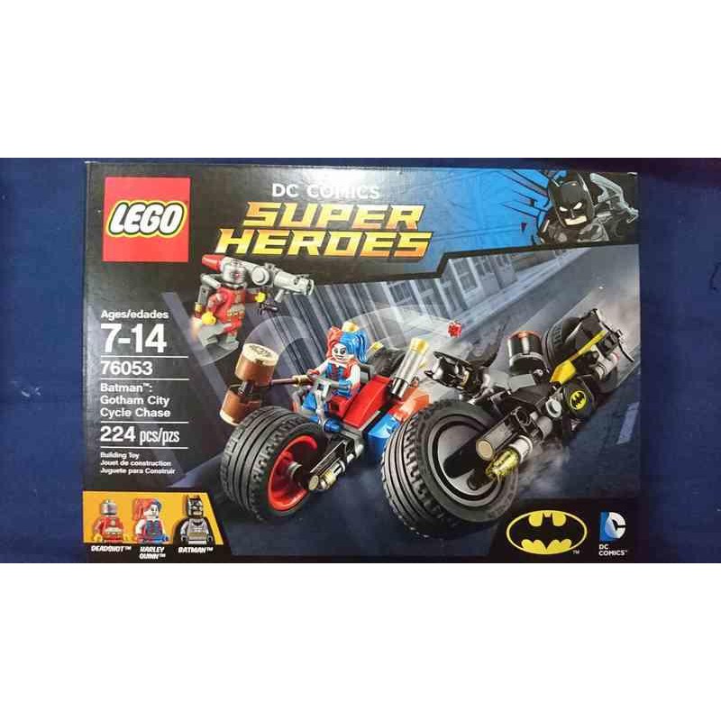 LEGO 樂高 超級英雄系列 - 76053 蝙蝠俠/小丑女/死亡射手/高譚市機車追逐
