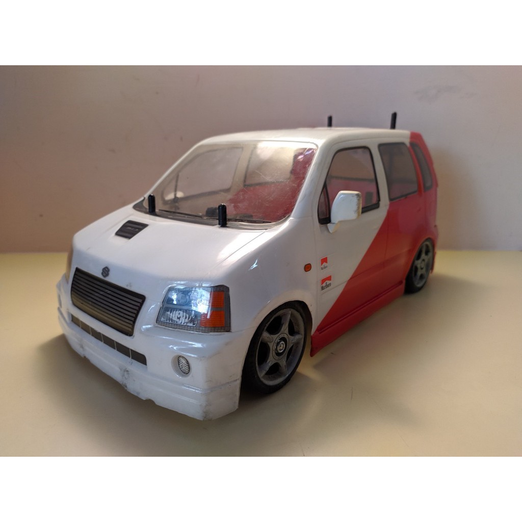 1 10 Tamiya Suzuki Wagon R Solio 中古車體 車殼 蝦皮購物