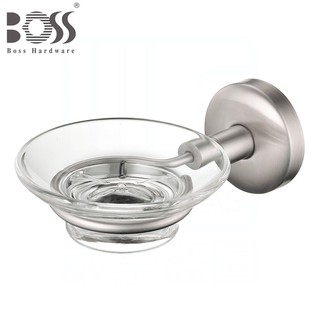 《BOSS》304不鏽鋼肥皂架 D-3604 香皂架 304不銹鋼 霧面刷線 附活動式玻璃皂盤 臺灣製造