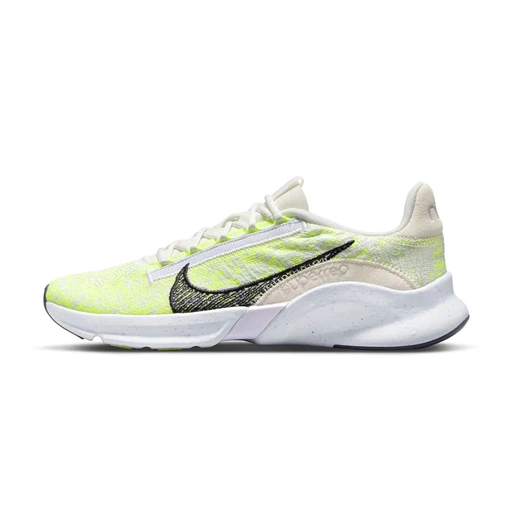 Nike W SuperRep Go 3 Flyknit 女 白 螢光黃 健身 運動 訓練鞋 DH3393-175