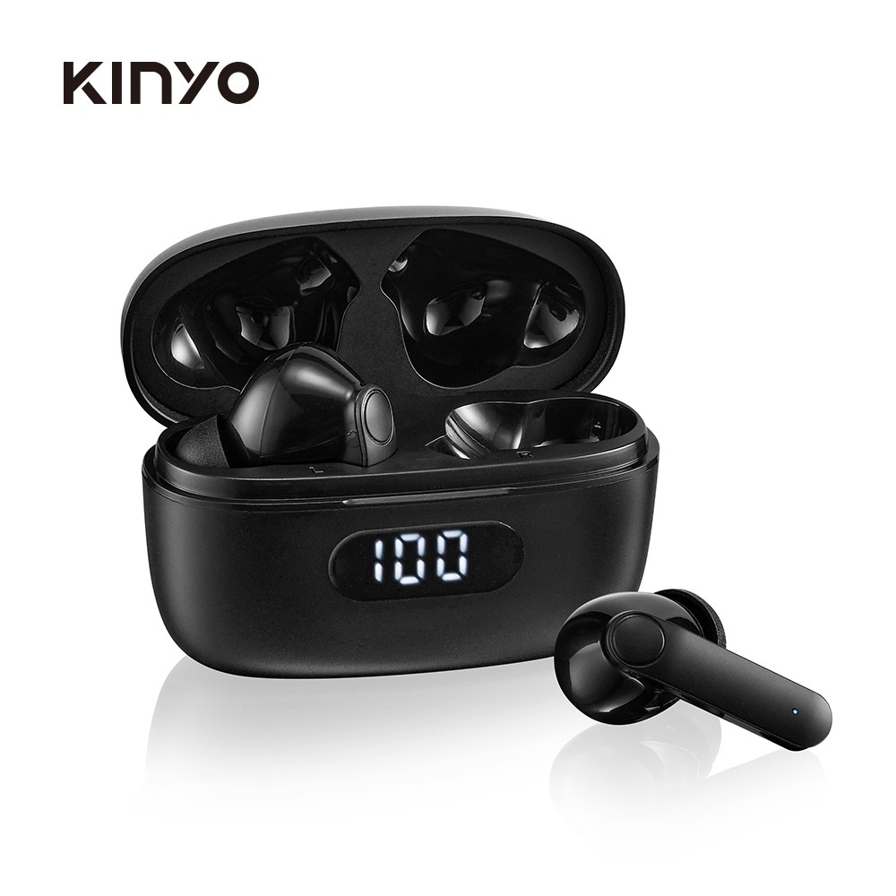 KINYO入耳式真無線藍牙耳機 (BTE-3907) 環境降躁 防水防汗 運動耳機 現貨 廠商直送