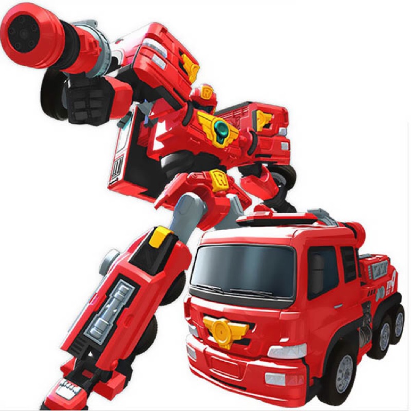 收藏出清 絕版品 現貨 只有一個 正版 機器戰士 TOBOT R 消防車 大型 變形機器人