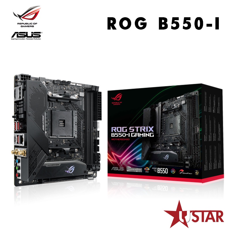 華碩ASUS ROG STRIX B550-I GAMING 主機板/AMD/宇星科技