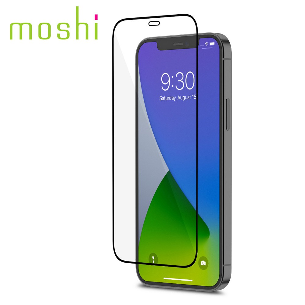 Moshi AirFoil Pro iPhone 12 Pro 強韌抗衝擊滿版螢幕保護貼 黑/亮面清透 現貨 廠商直送